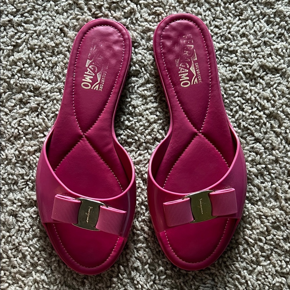 Fuschia Salvatore Ferragamo Cirella Sandals